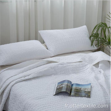 Couvre-lit doux king size en polyester gris le plus populaire